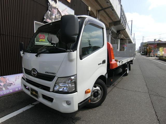 日野 デュトロ 積載車 ６ｍｔ ディーゼルターボ 極東製低床フルフラットの中古車 グーネット中古車