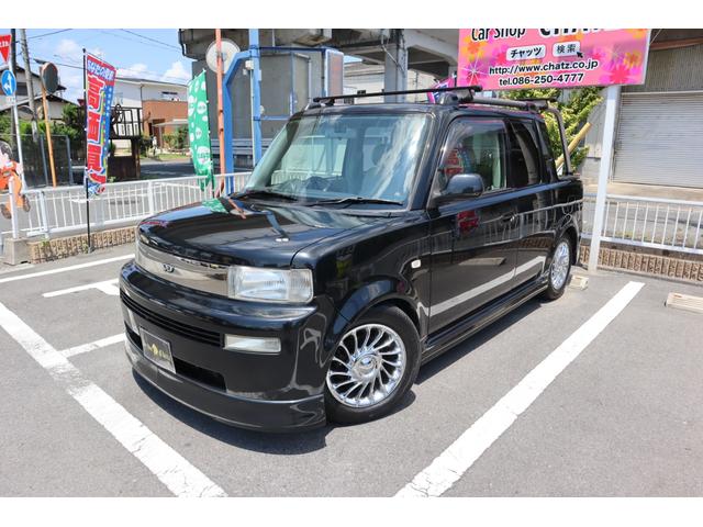 トヨタ ｂＢ オープンデッキ 純正ルーフキャリア 純正１５メッキホイール ローダウンの中古車｜グーネット中古車