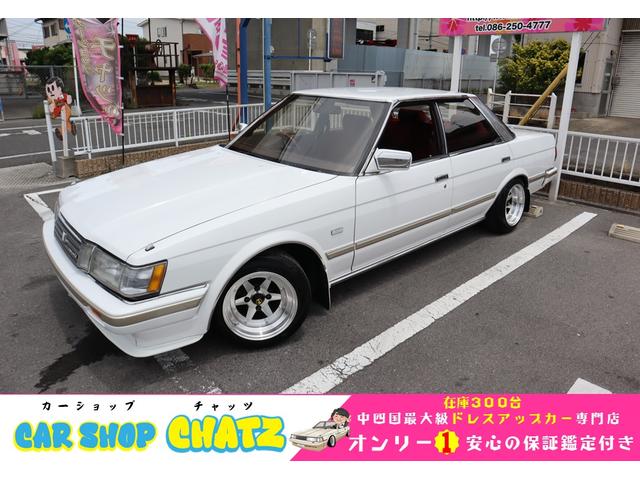 トヨタ マークII グランデ　後期　ツインカム２４ＥＧ　リミテッド仕様（クリスタルピラー・モール）　５ＭＴ載替動力伝達装置公認　復刻ロンシャン１４ＡＷ　リア車高調　ワンオフマフラー　フォグ　外Ｈ　令和６年３月タイベル交換済　実走行