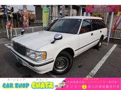 クラウンステーションワゴン スーパーデラックス 1Gエンジン ベンチシート コラム4MT 8人乗り 3列シート ポータブルナビ 外品オーディオ 外品14インチAW 外品ショック ETC キーレス タイミングベルト交換済み エアコン PS PW 中古車画像