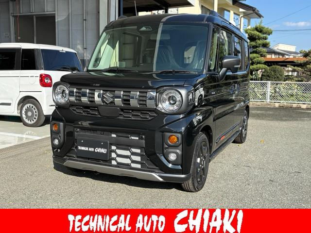 スペーシアギア(スズキ) ハイブリッドＸＺ　全方位モニター・純正９インチナビ・フルセグＴＶ・スマートフォン連携機能付き・デュアルカメラブレーキサポートＩＩ・両側パワースライドドア・ルーフレール 中古車画像