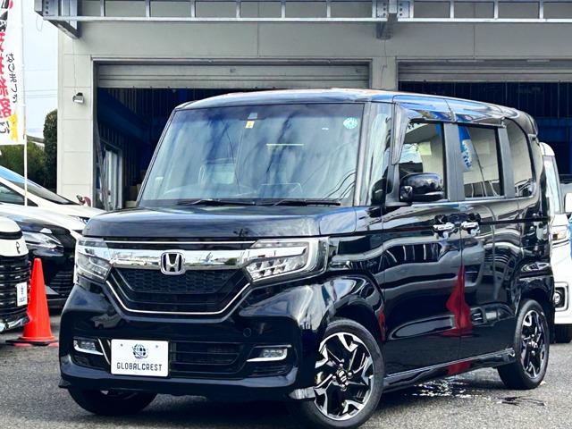 ホンダ Ｎ－ＢＯＸカスタム Ｇ・Ｌターボホンダセンシング　フルセグＴＶ　ナビ　バックモニター　両側パワースライドドア　衝突被害軽減システム　ＥＴＣ　サイドエアバッグ　純正アルミホイール　ＬＥＤヘッドライト