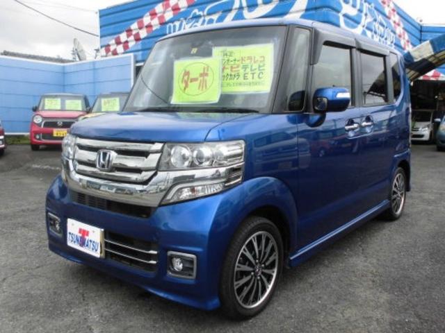 ホンダ Ｎ－ＢＯＸカスタム Ｇ　ターボＳＳパッケージ　ワンオーナー車　純正ナビ地デジ　バックカメラ　ドライブレコーダー　ＥＴＣ　両側電動スライドドア　シートヒーター　スマートキー　プッシュスターター　クルーズコントロール