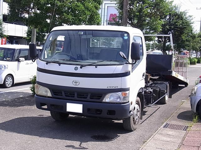 トヨタ ダイナトラック積載車 社外ナビ ｄｖｄ再生の中古車 車体価格210万円 03 平成15 年式 走行30 5万キロ 車体色ホワイト 宮崎県宮崎市吉村町内柿本１０８１番地 マックス商会の在庫 グーネット中古車