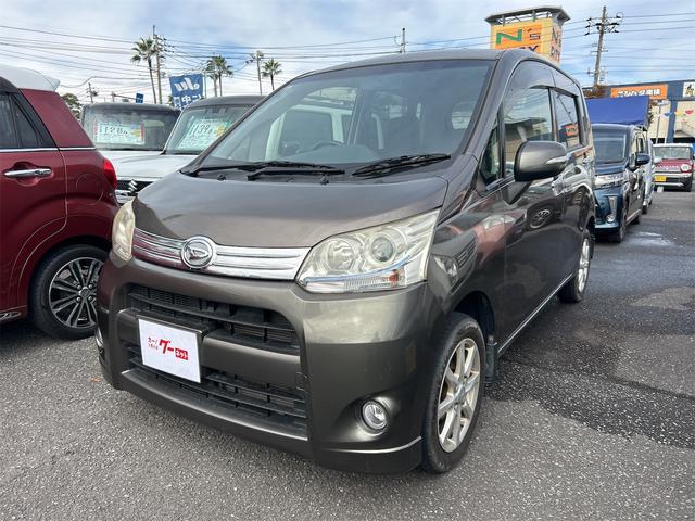 ムーヴ(ダイハツ) カスタム　Ｘ　ＥＴＣ　ナビ　ＴＶ　ＨＩＤ　ＬＥＤヘッドランプ　スマートキー　アイドリングストップ　電動格納ミラー　ベンチシート　ＣＶＴ　盗難防止システム　ＡＢＳ　ＣＤ　ＤＶＤ再生　Ｂｌｕｅｔｏｏｔｈ　アルミホイール 中古車画像