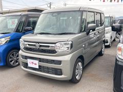 スペーシア ハイブリッドG 両側スライドドア クリアランスソナー 衝突被害軽減システム オートライト LEDヘッドランプ スマートキー アイドリングストップ 電動格納ミラー ベンチシート CVT 盗難防止システム ABS ESC 中古車画像