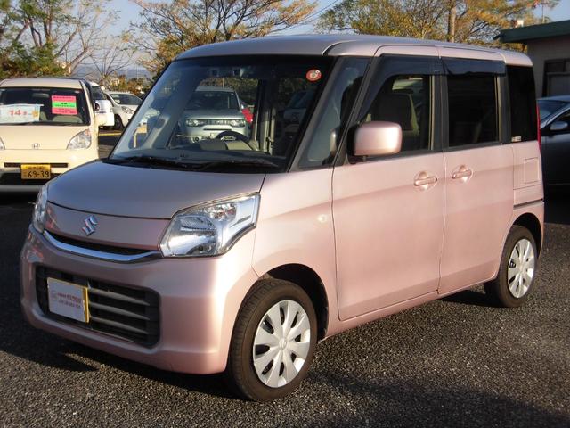 スペーシア(スズキ) Ｘ　デュエルカメラブレーキサポート　片側パワスラ　純正ナビＴＶ　シートヒーター　スライドドアクローザー　電格ミラー　ＥＴＣ　ＡＡＣ　プッシュスタート　ステアリングスイッチ　車内清掃済 中古車画像