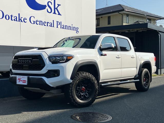 ダブルキャブ TRD PRO 左ハンドル 4WD レザーシート シートヒーター ナビTV バックカメラ Bluetooth