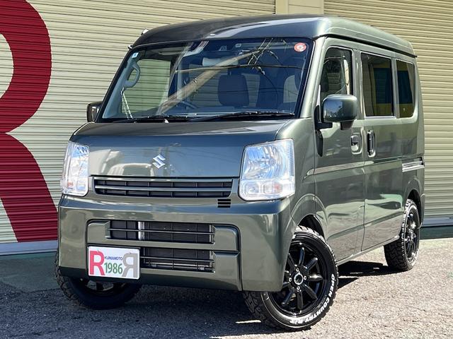 エブリイ(スズキ) ジョイン ワンオーナー 社外SDナビ フルセグTV DVD ソナー ETC キーレス オーバーヘッドシェルフ 新品社外14インチAW ホワイトレター リフトアップ 衝突軽減 Aハイビーム プライバシーガラス 中古車画像