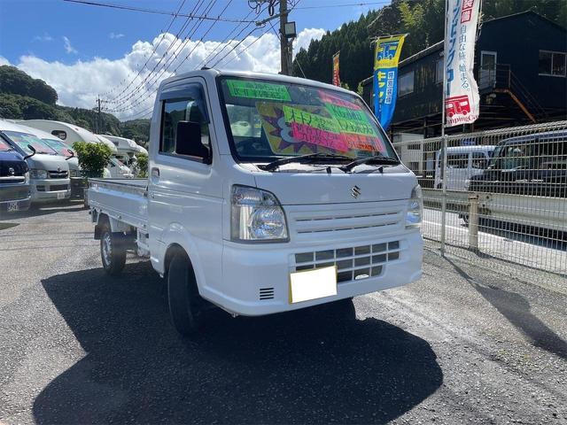 スズキ キャリイトラック ＫＣ　エアコン　パワステ　４ＷＤ　走行距離４９，０００ＫＭ台　ＡＴ　荷台ゴムマット