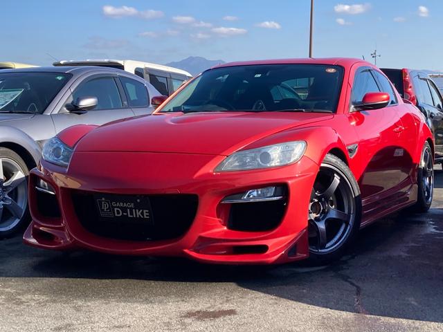 ＲＸ－８ タイプＳ　６速マニュアル　ＡＤＶＡＮレーシング１８ｉｎアルミ　ＨＫＳ車高調　オートＨＩＤ　ナビＴＶ　ＤＶＤ　Ｂｌｕｅｔｏｏｔｈ　スマートキー　ＥＴＣ