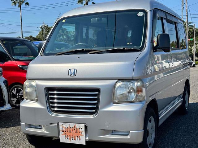 バモスホビオプロ(ホンダ) ベースグレード 5速マニュアル車 両側スライドドア CD エアコン パワーステアリング パワーウィンドウ 運転席エアバッグ 助手席エアバッグ マット ドアバイザー キーレス ライトレベライザー 中古車画像