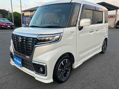 スペーシアカスタム ハイブリッドXS 両側電動スライドドア ナビ TV クリアランスソナー レーンアシスト 衝突被害軽減システム オートライト LEDヘッドランプ スマートキー アイドリングストップ 電動格納ミラー シートヒーター 中古車画像