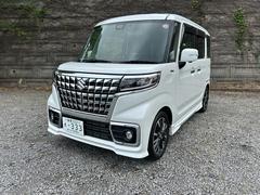 スズキ　スペーシアカスタム　ハイブリッドＸＳ　全方位モニター用カメラパッケージ装着車　デュアルセンサーブレーキサポート