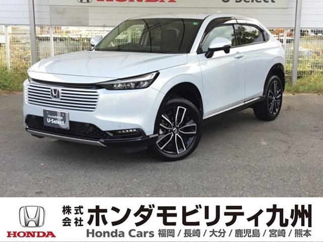 ヴェゼル(ホンダ) e:HEVZ デモカー 後退出庫サポート クルコン BSM ETC2.0 ドラレコ シートヒーター 衝突回避支援ブレーキ機能 スマキ Pトランク フルオートエアコン Dレコ エアバッグ 両席エアバック Rカメ 禁煙 中古車画像