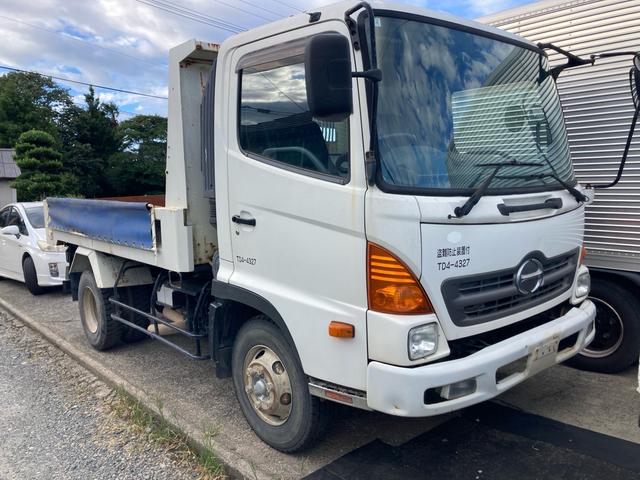 ダンプ　４ｔ　Ｌゲート　ダンプ　積載量３６００ｋｇ　６速マニュアルシフト　エアコン・パワーステアリング・パワーウィンドウ　エアバッグ　ラジオオーディオ