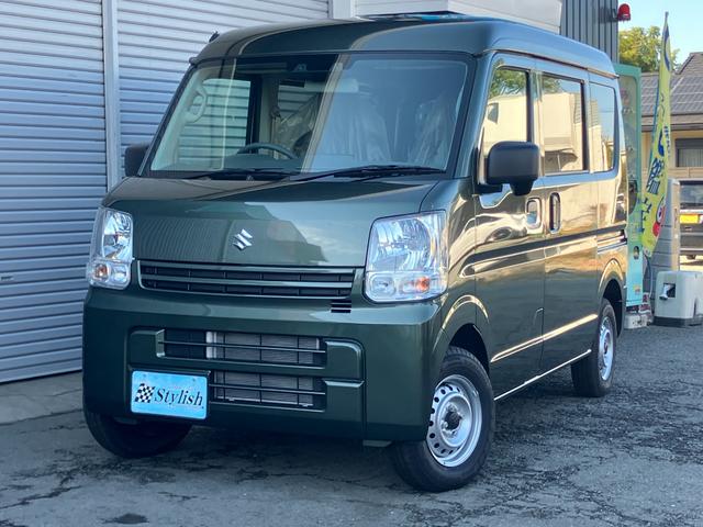 エブリイ(スズキ) ＰＡリミテッド　スズキセーフティサポート　アイドリングストップ　純正セキュリティＵＳＢ電源ソケット　オーバーヘッドシェルフ　ビニールレザーフロアマット　スピーカー内蔵ＡＭＦＭラジオ　キーレス　前席アシストグリップ 中古車画像