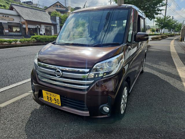 ハイウェイスター　Ｓ　全周囲カメラ　両側スライド・片側電動　ナビ　ＴＶ　ＨＩＤ　スマートキー　アイドリングストップ　電動格納ミラー　ベンチシート　ＣＶＴ　盗難防止システム　ＡＢＳ　ＣＤ　ＵＳＢ　Ｂｌｕｅｔｏｏｔｈ