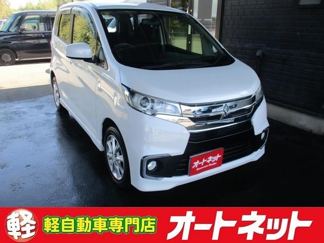 ｅＫカスタム(三菱) Ｍ　走行４１０００ｋｍ　後期モデル　ナビＴＶ　ＥＴＣ　アイドリングストップ　ＨＩＤライト 中古車画像