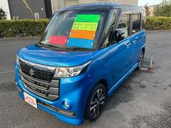 スズキ　スペーシアカスタムＺ　ターボ　デュアルカメラブレーキサポート装着車　メモリーナビ　フルセグテレビ