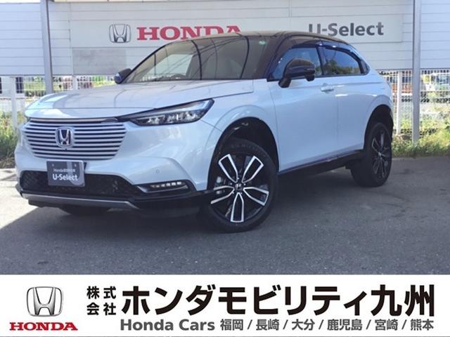 ヴェゼル(ホンダ) ｅ：ＨＥＶＰＬａＹ　全周囲カメラ　ＢＳＭ　ＥＴＣ２．０　シートヒーター　パノラマルーフ　衝突被害軽減ブレーキ　カーテンエアバッグ　盗難防止装置　アイドルストップ　Ｐセンサー　ＡＢＳ　ＥＳＣ　フルオートエアコン　リアカメラ 中古車画像