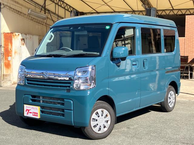 エブリイ(スズキ) ジョインターボ　２ＷＤ　ハイルーフ　デュアルカメラブレーキサポート　誤発信抑制機能　レーンアシスト　両側パワースライドドア　ディスプレイオーディオ　Ｂｌｕｅｔｏｏｔｈ　バックカメラ　シートヒーター　オートＬＥＤライト 中古車画像