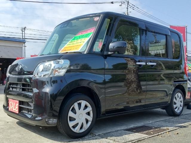 タント Ｘ　ＳＡＩＩＩ　左側パワスラドア・運転席シートヒーター　・アイドリングストップ・レベライザー・衝突軽減・横滑り防止・オートハイビーム・スマートキー・ＥＴＣ・オート格納ミラー・格納式リアサンシェード・フルセグＴＶナビ・ＳＤ・Ｂｌｕｅｔｏｏｔｈ（1枚目）