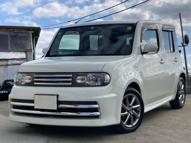 日産 キューブ ライダー 純正オプションエアロ＆マフラー＆ＨＩＤ ナビ フルセグＴＶの中古車｜グーネット中古車