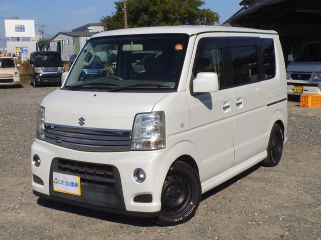 エブリイワゴン(スズキ) ＰＺターボ　ストラーダナビＣＮ−ＡＳ３００Ｄ　フルセグＴＶ　Ｂｌｕｅｔｏｏｔｈオーディオ　バックカメラ　左パワースライドドア　ディスチャージヘッドライト　ＥＴＣ 中古車画像
