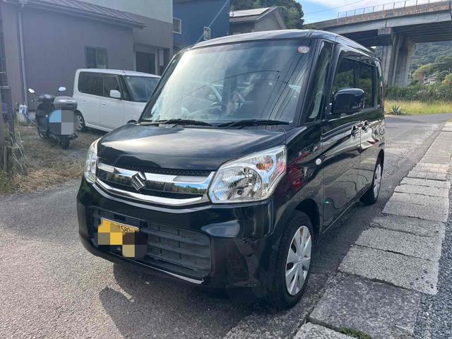 スペーシア(スズキ) Ｇリミテッド　ＥＴＣ　全周囲カメラ　両側スライド・片側電動　ナビ　ＴＶ　レーンアシスト　衝突被害軽減システム　スマートキー　アイドリングストップ　電動格納ミラー　シートヒーター　ベンチシート　ＣＶＴ 中古車画像