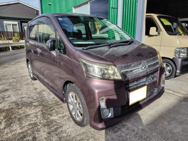 ムーヴ(ダイハツ) カスタム Xリミテッド SA 1年保証 レーダーブレーキ エコアイドル HIDライト 純正ナビ CD スマートキー 中古車画像