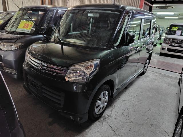 スペーシア(スズキ) Ｘリミテッド　１年保証　両側パワースライドドア　ステアリングスイッチ　バックカメラ　シートヒーター　８インチＳＤナビ　ＴＶフルセグ　レーダーブレーキ　ブルートゥース対応　スマートキー 中古車画像