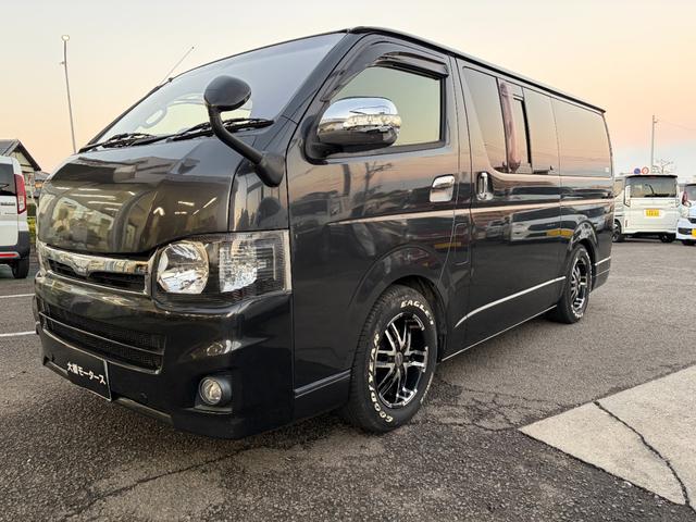 ハイエースバン(トヨタ) ロングスーパーＧＬ　キーレスエントリー　ナビ　バックカメラ　ＥＴＣ　ＬＥＤヘッドライト　フォグライト　Aftermarketアルミホイール　２１５／６５／１６フロントドライブレコーダー 中古車画像