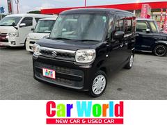 スペーシア ハイブリッドX 両側電動スライドドア ナビ TV クリアランスソナー レーンアシスト 衝突被害軽減システム スマートキー アイドリングストップ 電動格納ミラー シートヒーター ベンチシート CVT 盗難防止システム 中古車画像