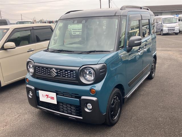 スペーシアギア(スズキ) ハイブリッドＸＺターボ　ＥＴＣ　バックカメラ　両側スライドドア　ナビ　ＴＶ　オートクルーズコントロール　レーンアシスト　衝突被害軽減システム　オートライト　ＬＥＤヘッドランプ　スマートキー　アイドリングストップ 中古車画像