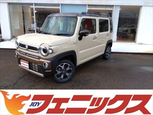 スズキ ハスラー ＪスタイルＩＩターボ☆４ＷＤ☆ＯＰ９インチナビ☆全方位Ｍ☆　☆４ＷＤ☆届出済未使用車☆ターボ☆２トーンカラー☆ＯＰ９インチナビ☆フルセグＴＶ☆ＢＴオーディオ☆全方位モニター☆スズキセーフティサポート☆ルーフレール☆ＬＥＤヘッドライト☆ＬＥＤフォグ☆ＡＣＣ☆