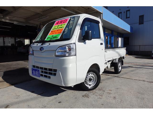 サンバートラック(スバル) ＴＢ　４ＷＤ　グー鑑定内外装５点　３方開　ラバーフロアマット　荷台マット　ゲートプロテクター　ドアバイザー　ＡＢＳ　ＡＣ　パワステ　ヘッドライトレベライザー　寒冷地仕様 中古車画像