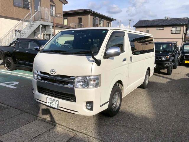 ハイエースバン(トヨタ) ロングスーパーＧＬ　ドライブレコーダー　バックカメラ　ナビ　ＴＶ　レーンアシスト　衝突被害軽減システム　両側スライドドア　オートマチックハイビーム　オートライト　電動格納ミラー　ＡＴ　アルミホイール　ＣＤ 中古車画像