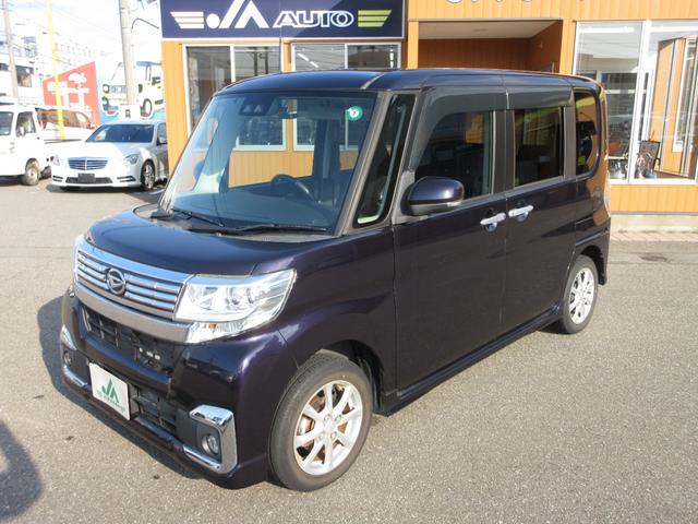 タント(ダイハツ) カスタムＸ　ＳＡＩＩＩ　プッシュスタート　スマートキー　ＥＴＣ　衝突被害軽減システム　純正ナビ　ＴＶ　Ｂｌｕｅｔｏｏｔｈ　ＤＶＤ　ＣＤ　純正ＡＷ　左側パワースライドドア　　ドライブレコーダー　シートヒーター 中古車画像