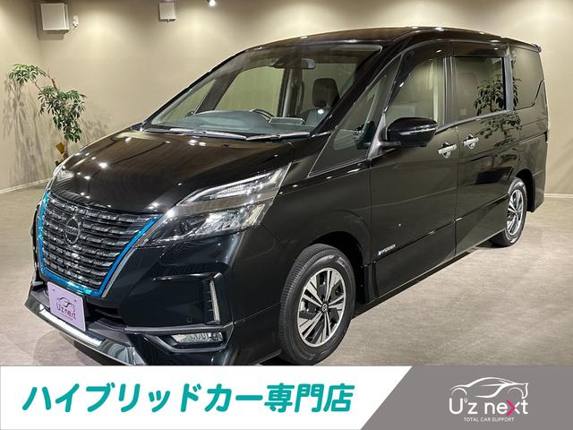 セレナ ｅ－パワー　ハイウェイスターＶ　純正エアロ　プロパイロット　純正９インチナビ／ＴＶ／ＣＤ／ＤＶＤ／Ｂｌｕｅｔｏｏｔｈ　アランドビューモニター　ドラレコ　ＥＴＣ　シートヒーター　ＬＥＤライト　フォグライト　両側パワスラドア（1枚目）