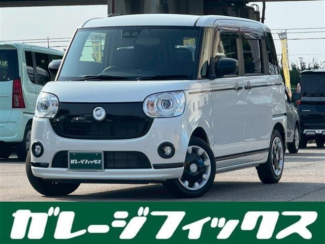 ムーヴキャンバス(ダイハツ) ＧブラックアクセントＶＳ　ＳＡＩＩＩ　ドライブレコーダー　ＥＴＣ　全周囲カメラ　両側電動スライドドア　クリアランスソナー　衝突被害軽減システム　オートマチックハイビーム　オートライト　ＬＥＤヘッドランプ　スマートキー　アイドリングストップ 中古車画像