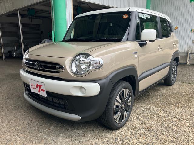クロスビー(スズキ)ハイブリッドMV 4WD 登録済未使用車 スマートキー プッシュスタート 衝突被害軽減システム アイドリングストップ オートクルーズコントロール オートエアコン 電動格納ミラー 純正16インチアルミ 中古車画像