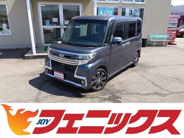 ダイハツ タント カスタムＲＳ　トップエディションＳＡＩＩＩ☆走行１．８万ＫＭ　☆ナビ☆ＤＶＤ再生☆ブルートゥース接続☆フルセグＴＶ☆衝突軽減ブレーキ☆車線逸脱警報☆両側電動スライドドア☆バックカメラ☆ＥＴＣ☆ハーフレザー☆ＬＥＤオートライト☆運転席シートヒーター☆スマートキー☆