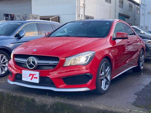 メルセデス・ベンツ ＣＬＡクラス ＣＬＡ４５　ＡＭＧ　４マチック　４ＷＤ　純正ＨＤＤナビ　フルセグＴＶ　バックカメラ　ＥＴＣ　レザーシート　シートヒーター　キーレスゴー　純正１８インチアルミ　ＨＩＤヘッドライト