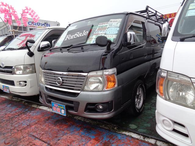 キャラバン(日産) ロングＧＸターボ３．０切替４ＷＤ　５Ｄｒ　キャリアー付 中古車画像