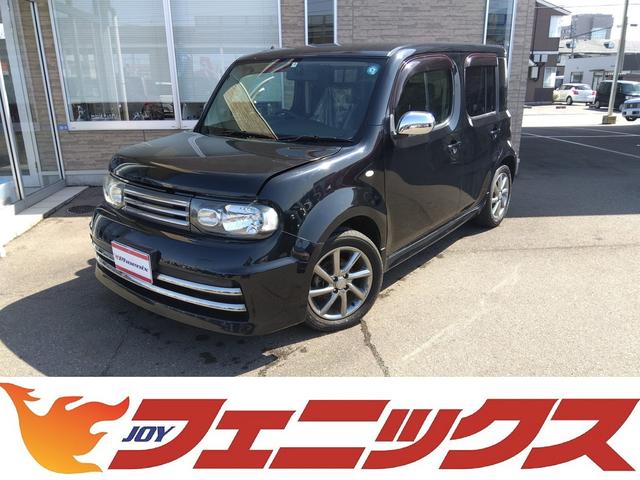 日産 キューブ ライダーＢＫライン専用スタイル☆ナビ☆走行６．０万☆試乗ＯＫ　絶版車☆専用スタイル☆ナビ☆フルセグＴＶ☆ＤＶＤ再生☆ブルートゥース☆専用ホイール☆ＨＩＤランプ☆本革巻ハンドル☆インテリキー☆プッシュスタート☆オートエアコン☆ＨＩＤライト☆走行６．０万Ｋ☆試乗ＯＫ