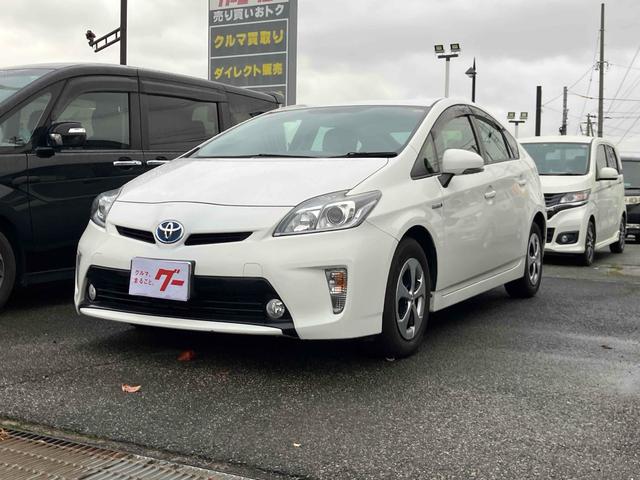 プリウス(トヨタ) S ETC バックカメラ ナビ TV アルミホイール オートライト HID CVT スマートキー アイドリングストップ 電動格納ミラー 盗難防止システム CD USB Bluetooth 衝突安全ボディ 中古車画像