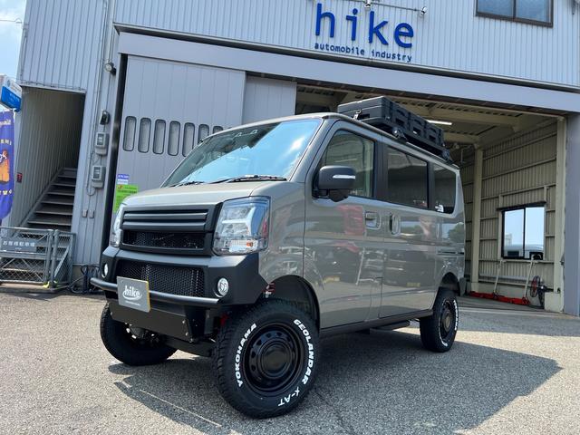 エブリイワゴン(スズキ) ＰＺターボスペシャル　ライノラック　ＲＩＸＢＯＸ　各部ラプター塗装　アウトクラス社製４インチアップキット　バンパー　ガードバー　ジオランダーＸ−ＡＴ　ディスプレイオーディオ　Ｂカメラ　ドラレコ　両側パワスラ　オートステップ 中古車画像