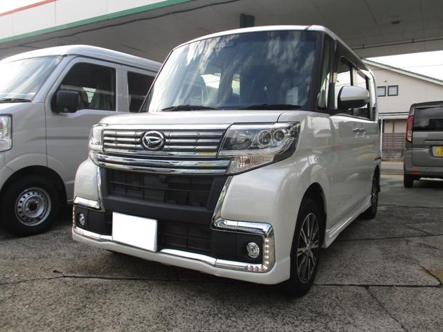 タント(ダイハツ) カスタムＸ　ＳＡＩＩＩ　ナビ・ＴＶ（フルセグ）　ＥＴＣ　ドライブレコーダー　バックカメラ　シートヒーター　両側パワースライドドア　プッシュスタート　スマートキー 中古車画像