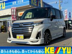 トヨタ　ルーミー　カスタムＧ−Ｔ【後期】【モデリスタエアロ】【禁煙１オーナー】　【衝突軽減】【９型全方位カメラＢｌｕｅｔｏｏｔｈオーディオ地デジＳＤナビ＆１１型後席モニター】【２０２３製ダンロップタイヤ】【前後ドラレコ】両側電動ドア　シートヒーター　ＬＥＤオートライト